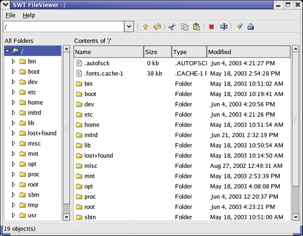 File viewer on Red Hat 8